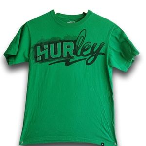 Hurley Men Green T-Shirt Size S